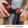 Pro-Master Belt Hole Puncher for Leather - Heavy Duty Rotary Leather Punch Tool for Belts, Watch Bands & Bags - Double Lever Action, Ergonomic Cushioned Non-Slip Handles - 2mm to 4.5mm Punching Kit view 4