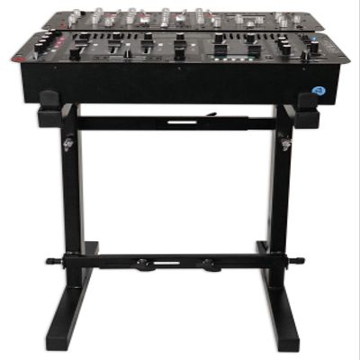 Rockville RXS20 Portable Mixer Stand - Folds Flat - Adjustable Height & Width!