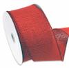 Morex Natural Burlap Wired Ribbon for Decorations, Holidays, Parties, Home and Outdoor Decor, 2.5" x 10 Yd, Rose Red view 1