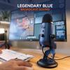 Logitech Creators Blue Yeti USB Microphone for PC, Mac, Gaming, Streaming, Podcasting, Studio and Computer Condenser Mic with Blue VO!CE Effects, 4 Pickup Patterns, Plug and Play - Midnight Blue view 2