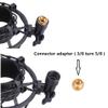 Microphone Shock Mount with Pop Filter, Mic Anti-Vibration Suspension Shock Mount Holder Clip for Diameter 46mm-51mm Microphone view 4