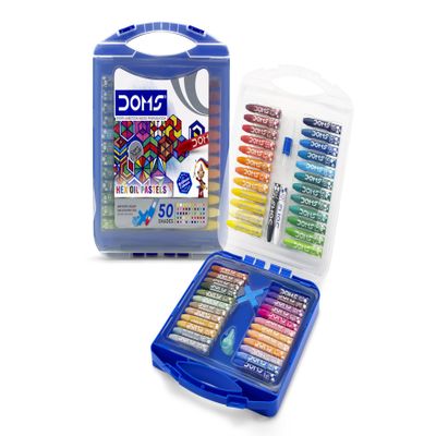 DOMS Oil Pastels 50 Shades, Non-Toxic EN 71-3 Standard Certified