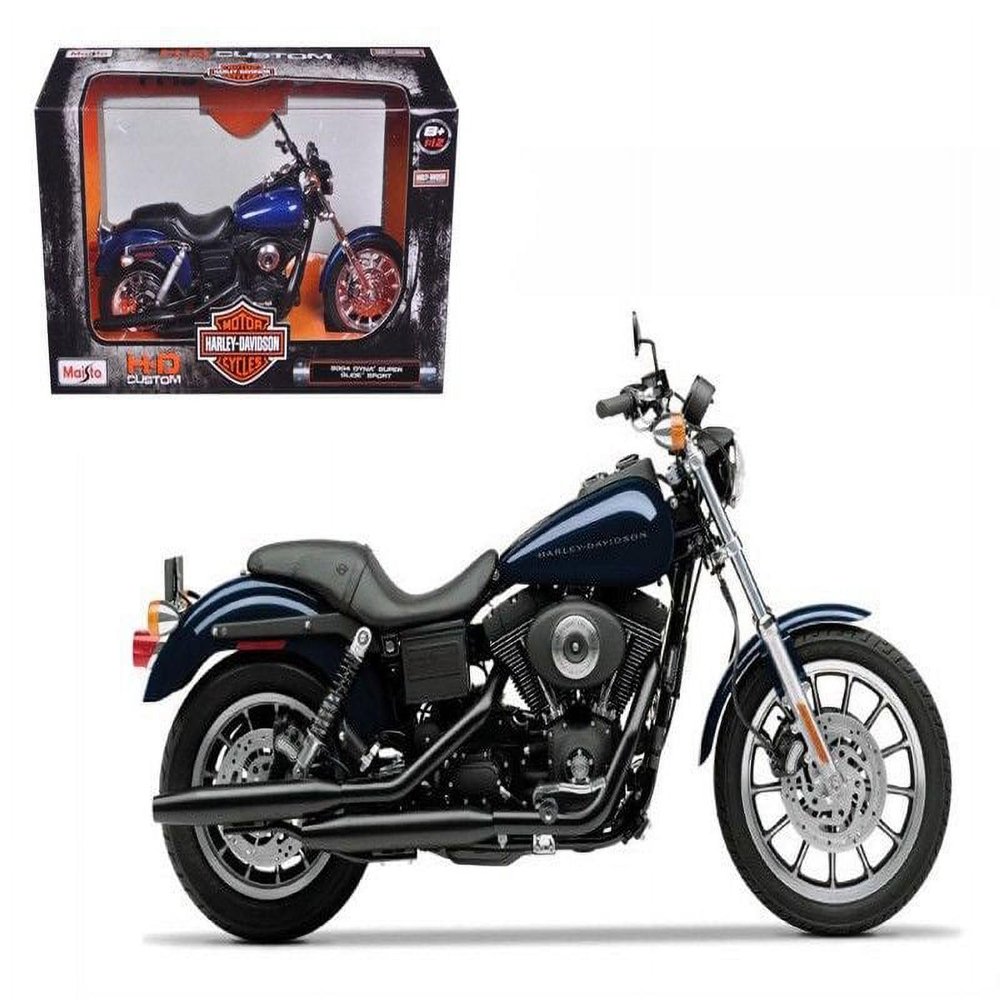 Maisto 2004 Harley Davidson Dyna Super Glide Sport Bike 1/12 Motorcycle Blue
