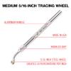 Excel Blades Pounce Wheel Set Stainless Steel Fabric Tracing, Perforating, Cutting, Sewing, Quilting & Embossing Tool Set of 3 Assorted Sizes Made in USA view 3