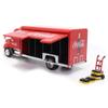 Coca-Cola 1/50 Beverage Delivery Truck With 2 Sliding doors, handcart and 2 bottle cases view 3