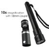 Darkfield Loupe with Flashlight LED Jewelry Magnifier Loupe, Polariscope 18mm 10x Handheld Dark Field Hastings Loupe Gemstones Gemological Testing Diamond Jeweler Tool view 4