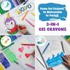 DOODLE HOG Washable Crayons 12 Colors, Kids and Toddler Crayons, Watercolor, Non Toxic, 3 in 1, for Kids Ages 4-8 view 4