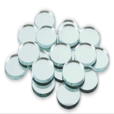 Art Cove 1" inch Small Mini Glass Round Mirrors 50 Pieces Handheld Pocket Size Mirror