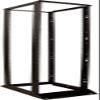4 Post Open Network Rack - 45U - Black view 1