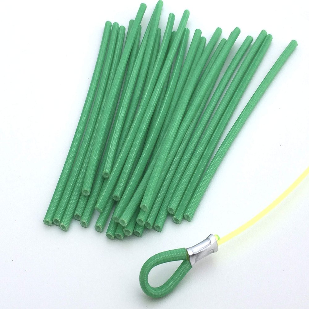 Catch All Tackle Chafing Tubing Polyester Braid Loop Protectors 4" 25 Pieces (1.8mm ID) for Motorcycle Fishing Lure Loop Protector Tubing