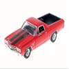 1970 Chevrolet El Camino SS 396 Red with Black Stripes 1/24 Diecast Model Car by Motormax view 2