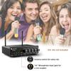 FIFINE UHF Dual Channel Wireless Handheld Microphone, Easy-to-use Karaoke Wireless Microphone System-K036 view 2
