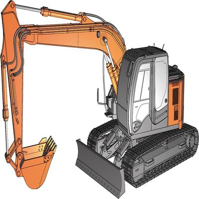 Hasegawa HWM01 Hitachi 1:35 Excavator ZAXIS135US, Multi