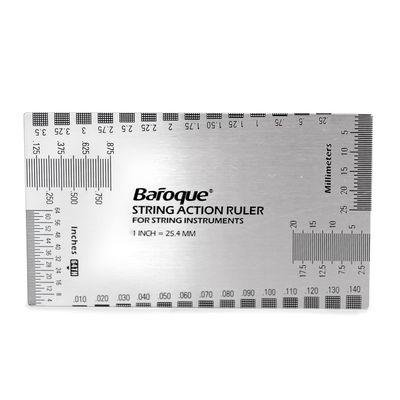 String Action Ruler Gauge Tool for Electric Bass and Acoustic Guitar