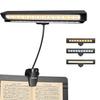 Rechargeable Music Stand Light, 19 LEDs Clip On Reading Light - 3 Level Brightness Settings, 3 Color Temperature Optional (Warm/Cool White/Natural Light Color), Perfect for Piano, Reading, Sewing view 1