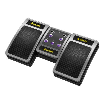 Donner Bluetooth Page Turner Pedal for Tablets and Phones Rechargeable Wireless Foot Pedal, Silver