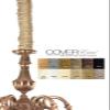 Straw CoverEase Chandelier Chain Cover 6 ft Long Tan view 1
