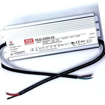 Meanwell HLG-320H-24 Power Supply - 320W 24V 13.34A - IP67