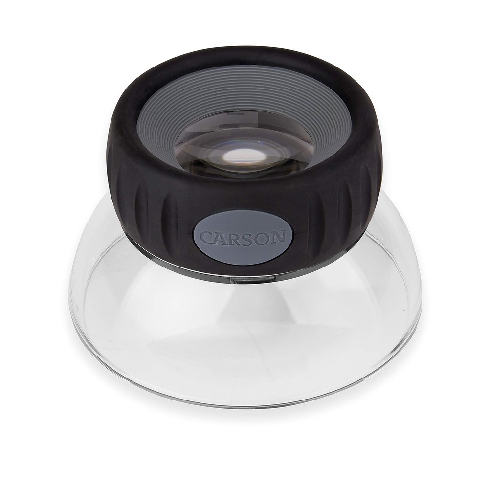 Carson LumiLoupe Plus 5.5X Power Stand Loupe Magnifier with Dual Lens Focusing System (LO-06)