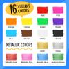 Chalkola Liquid Chalk Markers for Blackboard & Glass (Pack of 16, 6mm Reversible Tip) Washable Chalk Pens for Window, Bistro, Mirror, Car, Wall Calendar, Menu Board | Chalkboard Markers Erasable view 2