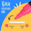 Chalkola Liquid Chalk Markers for Blackboard & Glass (Pack of 16, 6mm Reversible Tip) Washable Chalk Pens for Window, Bistro, Mirror, Car, Wall Calendar, Menu Board | Chalkboard Markers Erasable view 3