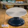 US Art Supply 7 Diameter Sculpting Wheel- Heavy Duty All Metal Construction & Turntable with Ball Bearings view 3