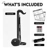 Otamatone Deluxe Electronic Musical Instrument for Adults Portable Synthesizer Digital Electric Music from Japan by Cube/Maywa Denki Cool Stuff Gifts, Black [English Manual] view 4