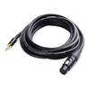 Cable Matters 3.5mm to XLR Cable - 10ft, Male to Female 1/8 to XLR Cable, XLRFemale to 3.5mm Cord for DSLR, DV Camcorder, Digital Voice Recorder or More, Black view 2