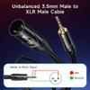 Cable Matters 3.5mm to XLR Cable - 6ft, Male to Male XLR to 1/8 Inch Cable, Compatible with iPod, MP3 Player, Laptop, Voice Recorder, and More, Black Not for Microphone Use view 2