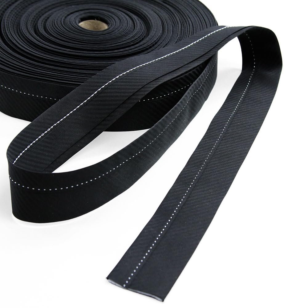 10 Yards Ready Waistband with Wigan Reinforcement, Black
