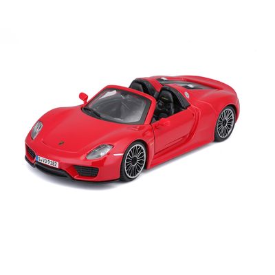 Bburago 1:24 Scale Porsche 918 Spyder Diecast Vehicle (Colors May Vary)