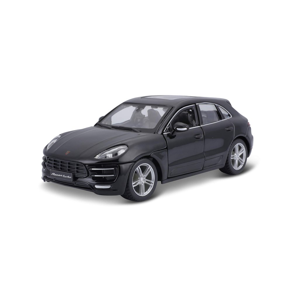 Bburago 1:24 ScalePorsche Macan Diecast Vehicle, Metallic Black