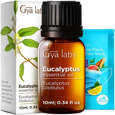 100% Pure Eucalyptus Essential Oil - 0.34 Fl Oz - Eucalyptus Oil for Hair, Skin, Diffuser, Aromatherapy & DIY Candle Making Scent