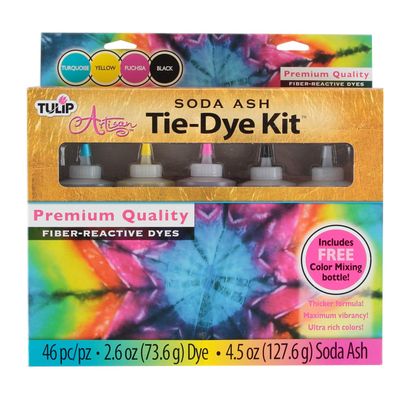 Tulip Artisan Soda Ash Tie-Dye Kit with Color Mixing Bottle, Our Most Vibrant Colors