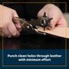Weaver Leather Supply German Made Revolving Leather Hole Punch Tool, Adjustable Rust-Resistant Punch Pliers, Hole Maker for Belts, Gaskets, and More view 2