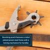 Weaver Leather Supply German Made Revolving Leather Hole Punch Tool, Adjustable Rust-Resistant Punch Pliers, Hole Maker for Belts, Gaskets, and More view 3