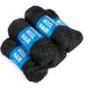 5Roll Brazilian Yarn Wool Hair Arylic Yarn for Hair Crochet Braid Twist Warps Black Color view 4