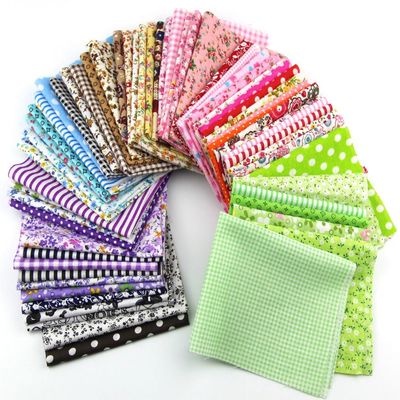 Fabric Patchwork Craft Material Mixed Squares Bundle 2025cm 15pcs
