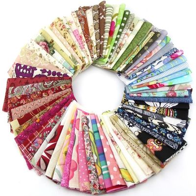 50pcs 1010cm Fabric Patchwork Craft Material Batiks Mixed Squares Bundle