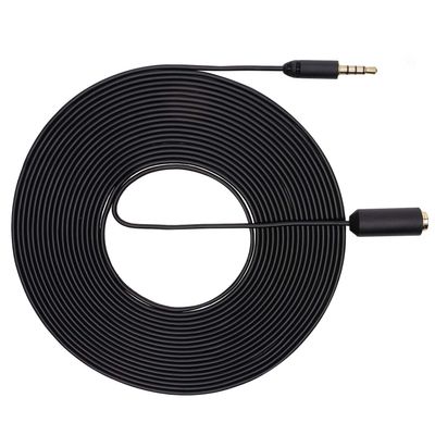 Movo PM10EC6 3.5mm Mic Extension Cord 20 Ft - Male to Female 3.5mm TRRS Microphone Cable - Aux Cord for iPhone, Android TRRS Extension Cable for Lav Mics