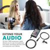 Movo PM10EC6 3.5mm Mic Extension Cord 20 Ft - Male to Female 3.5mm TRRS Microphone Cable - Aux Cord for iPhone, Android TRRS Extension Cable for Lav Mics view 3
