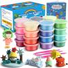 ifergoo Modeling Clay Kit for Kids - 24 Colors Magic Air Dry Clay, Ultra Light, Safe & Non-Toxic, School Crafts & Party Favors, Great DIY Creative Modeling Toys Gift for Age 3-12 Boys & Girls Children view 1