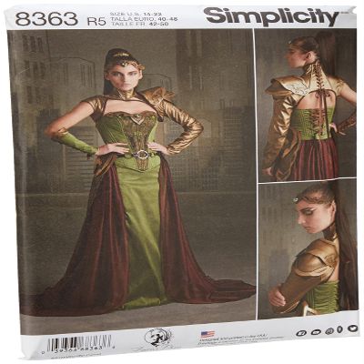 Simplicity 8363 Women's Fantasy Elf Ranger Halloween and Cosplay Costume Sewing Pattern, Sizes 14-22