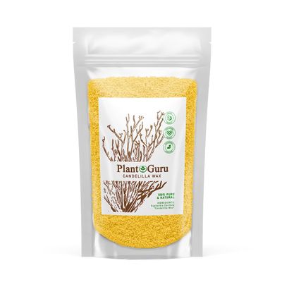 Candelilla Wax Pellets 8 oz. 100% Pure Natual Food Grade Vegan Wax For DYI Lip Balm, Soap and Candle Making, Creams and Lotions. Great For Skin, Face, and Hair applications. Beeswax Alternative