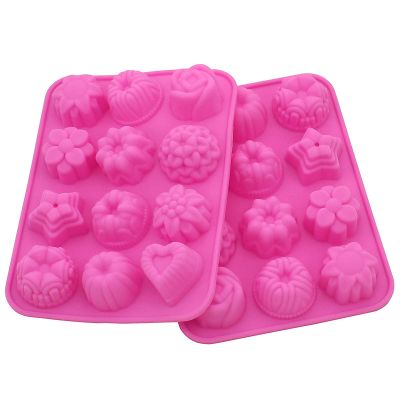 WARMBUY Silicone Molds for Making Bath Bomb, Soap, Chocolate, Candy, 2 Pack
