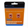 TechPlay Pack of 2, Roby Ceramic Needle for Turntables (2 Pack Red) view 1