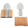 3" Leather Wrapped Genuine Blevins Buckles Set Vertical Post Western Saddle view 3